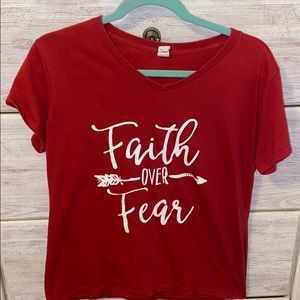 Faith over fear t-shirt